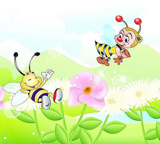 小蜜蜂与花儿的胎教故事2