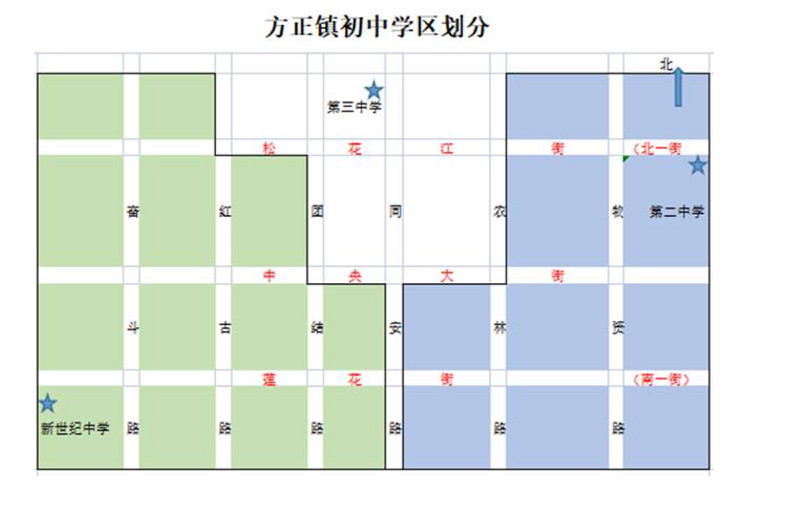 2023年方正县小学、初中学区划分范围一览